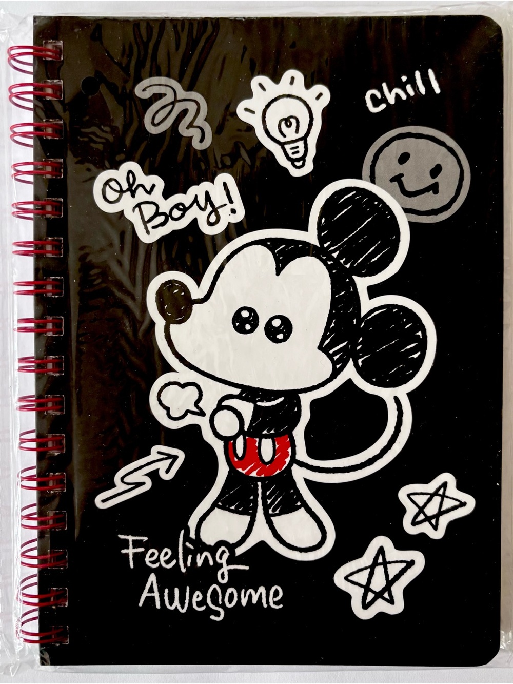 Disney Mickey Mouse Daily Planner All-Purpose Notebook School Supplies Stickers